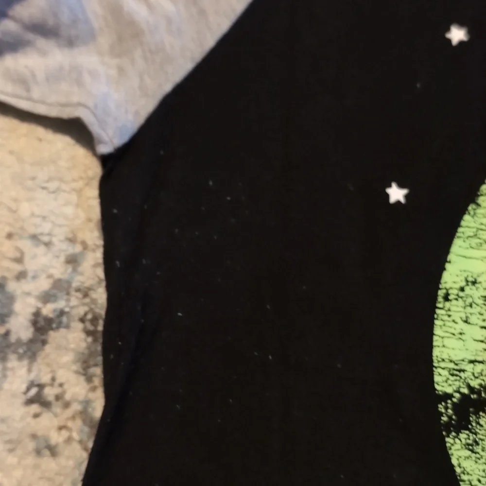 Peanuts Halloween Raglan T-shirt Snoopy Dracula Woodstock Witch Full Moon Large - Picture 5 of 7